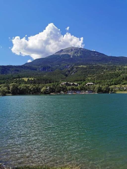Duplex Cocooning Avec Vue Lac Et Montagnes Savines Esterno foto
